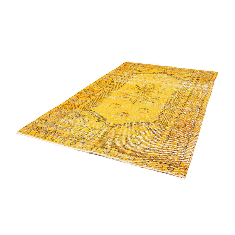 Vintage tæppe - 269 x 165 cm - guld