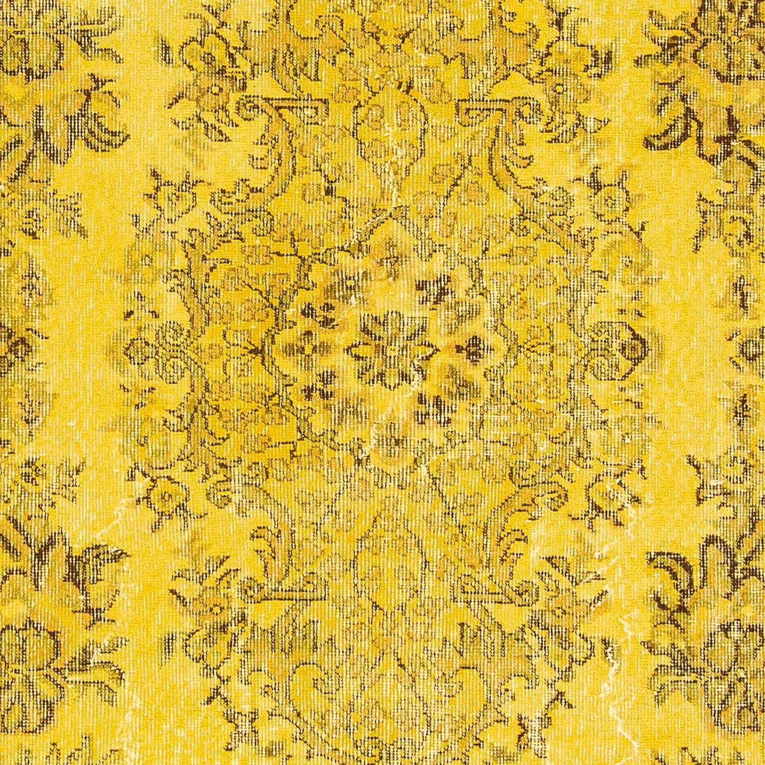 Vintage tæppe - 294 x 173 cm - guld