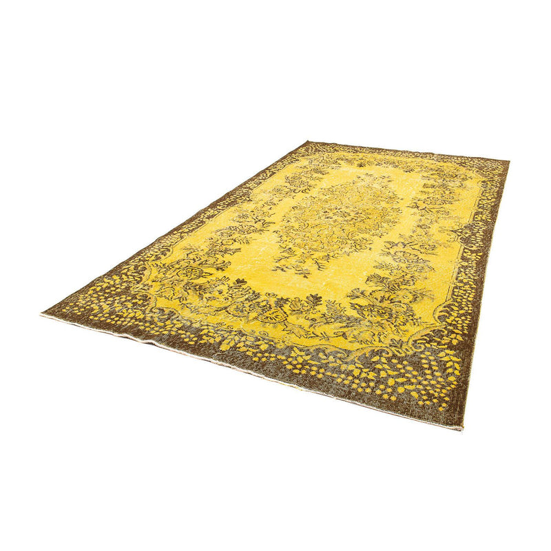 Vintage tæppe - 294 x 173 cm - guld