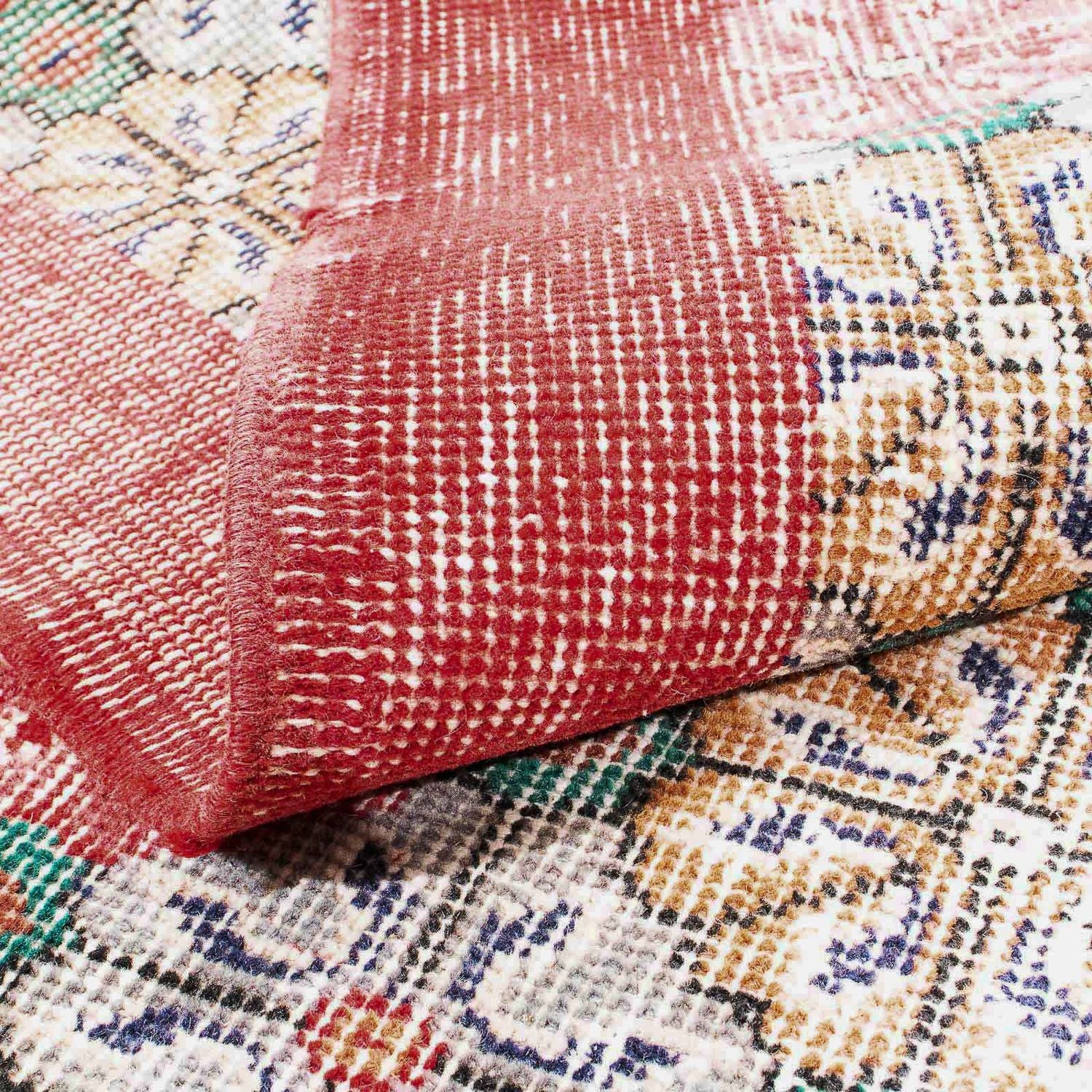 Vintage tæppe - 205 x 120 cm - beige
