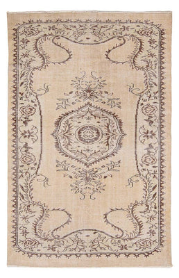 Vintage tæppe - 267 x 178 cm - lys beige