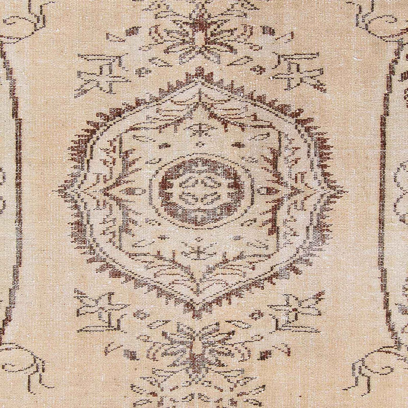 Vintage tæppe - 267 x 178 cm - lys beige