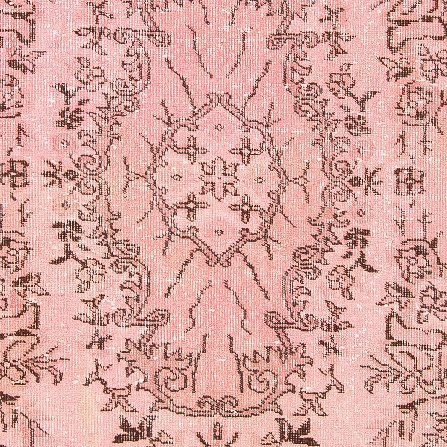 Vintage tæppe - 217 x 118 cm - pink