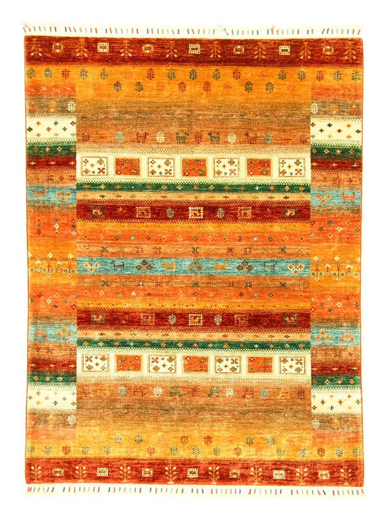Gabbeh Tæppe - Loribaft Persisk - 200 x 150 cm - flerfarvet