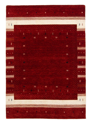 Gabbeh Tæppe - Loribaft Persisk - 203 x 141 cm - rød