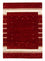 Gabbeh Tæppe - Loribaft Persisk - 203 x 141 cm - rød