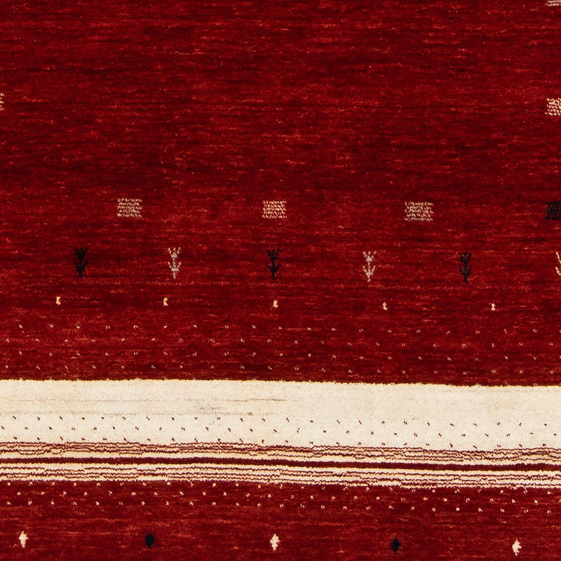 Gabbeh Tæppe - Loribaft Persisk - 203 x 141 cm - rød