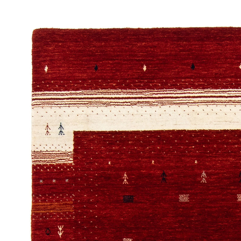 Gabbeh Tæppe - Loribaft Persisk - 203 x 141 cm - rød
