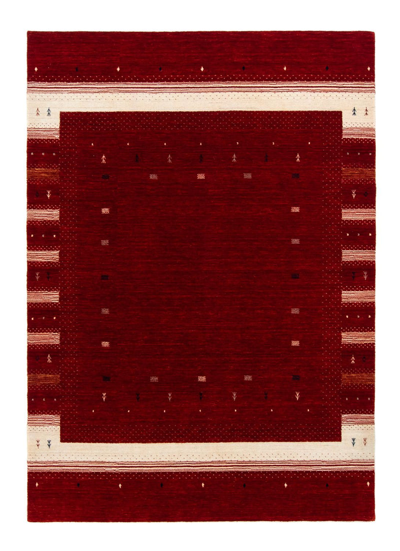 Gabbeh Tæppe - Loribaft Persisk - 240 x 172 cm - rød