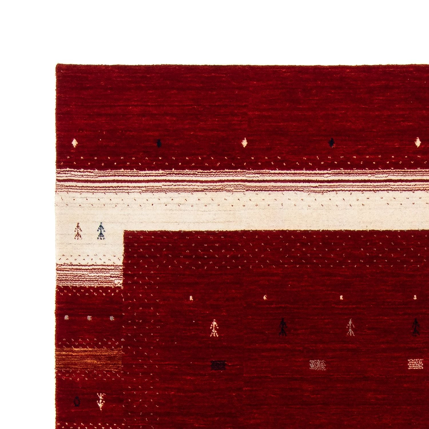 Gabbeh Tæppe - Loribaft Persisk - 240 x 172 cm - rød