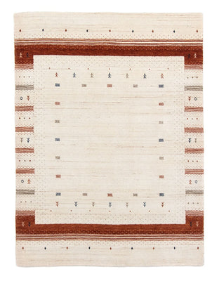 Gabbeh Tæppe - Loribaft Persisk - 201 x 146 cm - beige