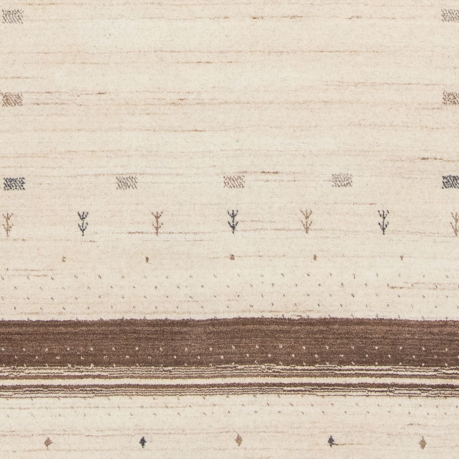 Gabbeh Tæppe - Loribaft Persisk - 200 x 142 cm - beige