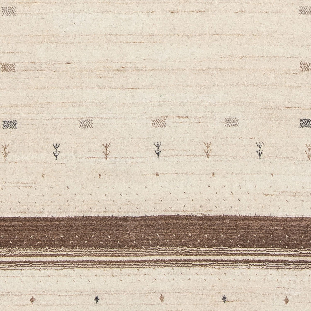 Gabbeh Tæppe - Loribaft Persisk - 200 x 142 cm - beige