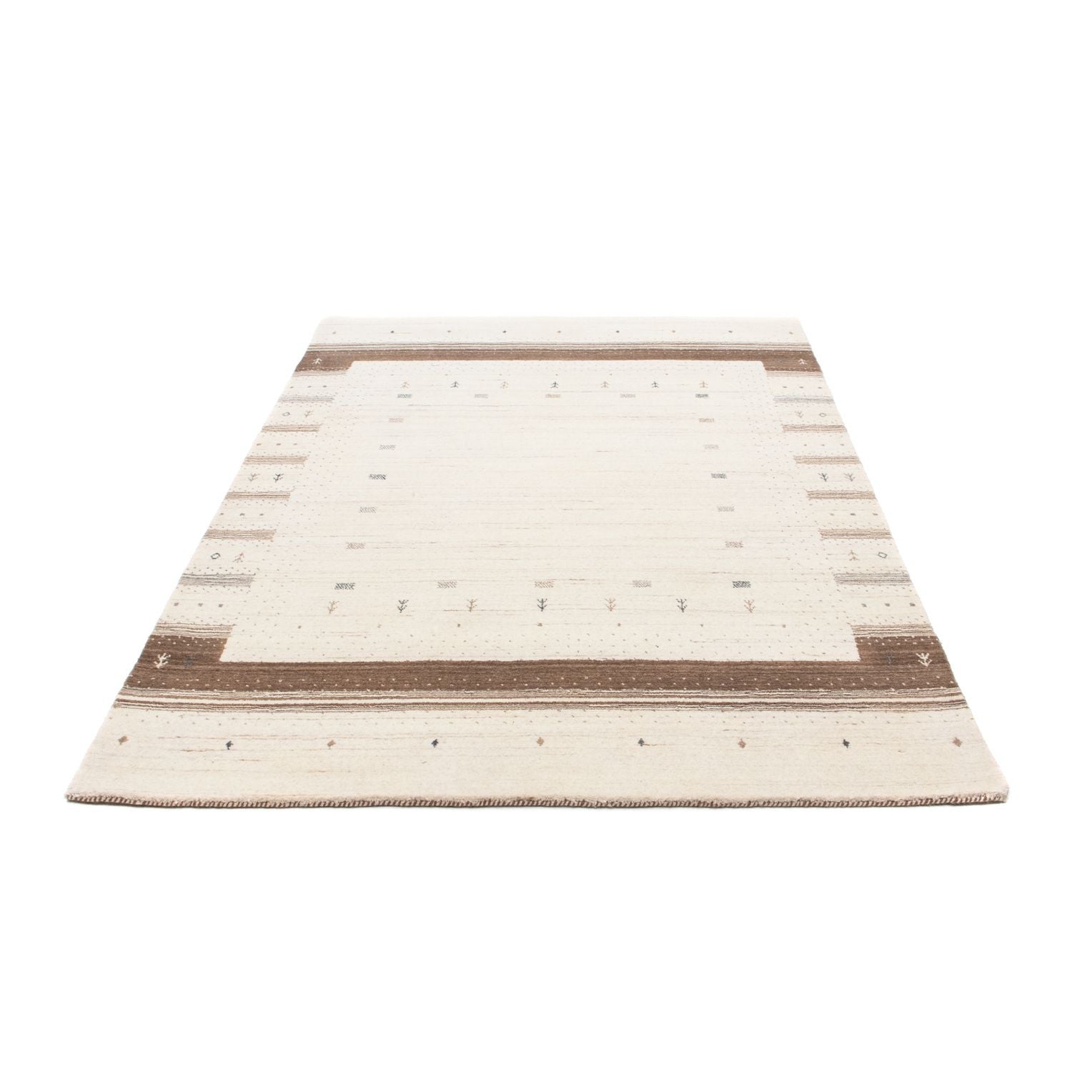 Gabbeh Tæppe - Loribaft Persisk - 200 x 142 cm - beige
