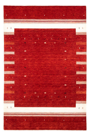 Gabbeh Tæppe - Loribaft Persisk - 303 x 203 cm - rød