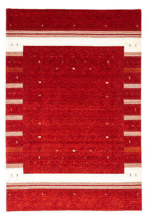 Gabbeh Tæppe - Loribaft Persisk - 296 x 203 cm - rød