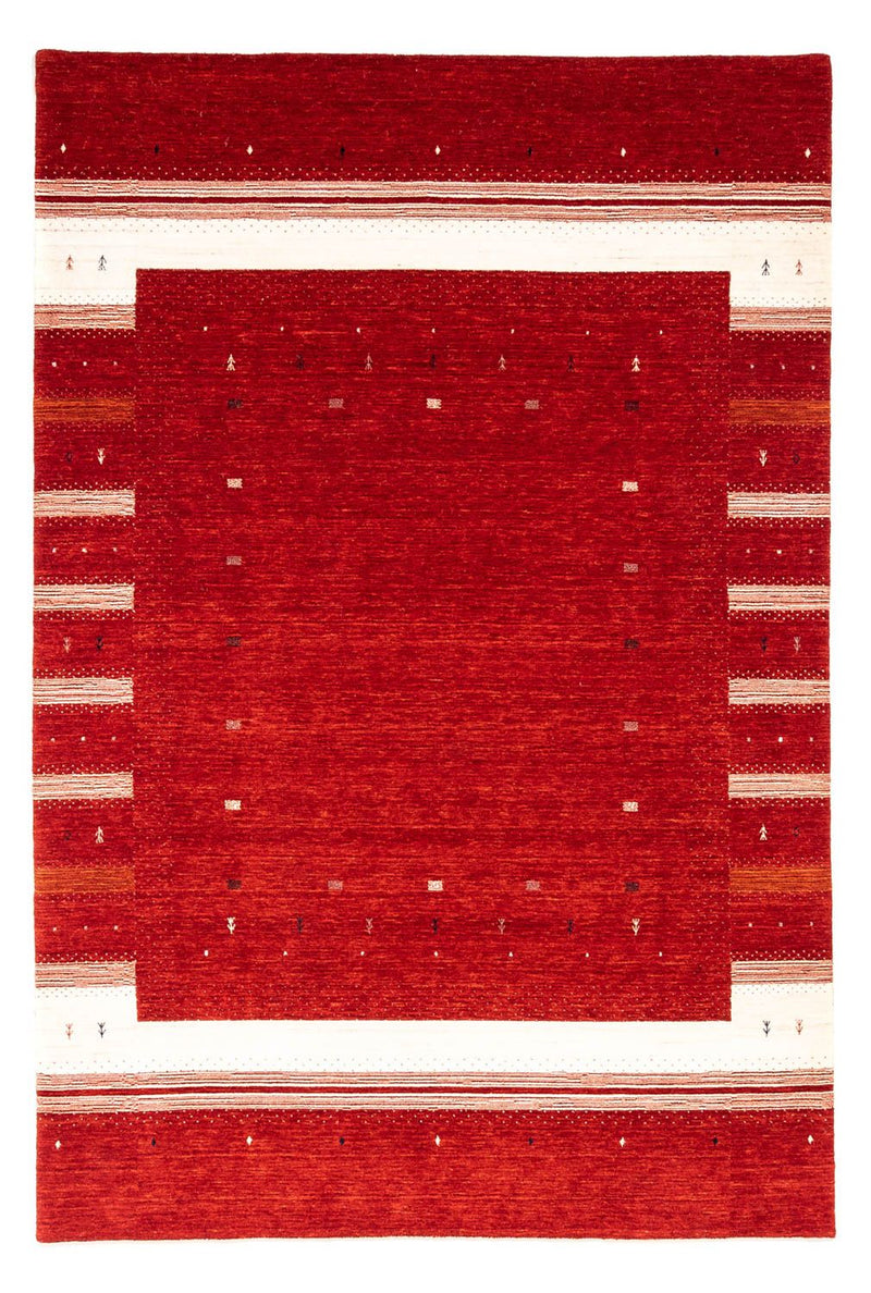 Gabbeh Tæppe - Loribaft Persisk - 296 x 203 cm - rød