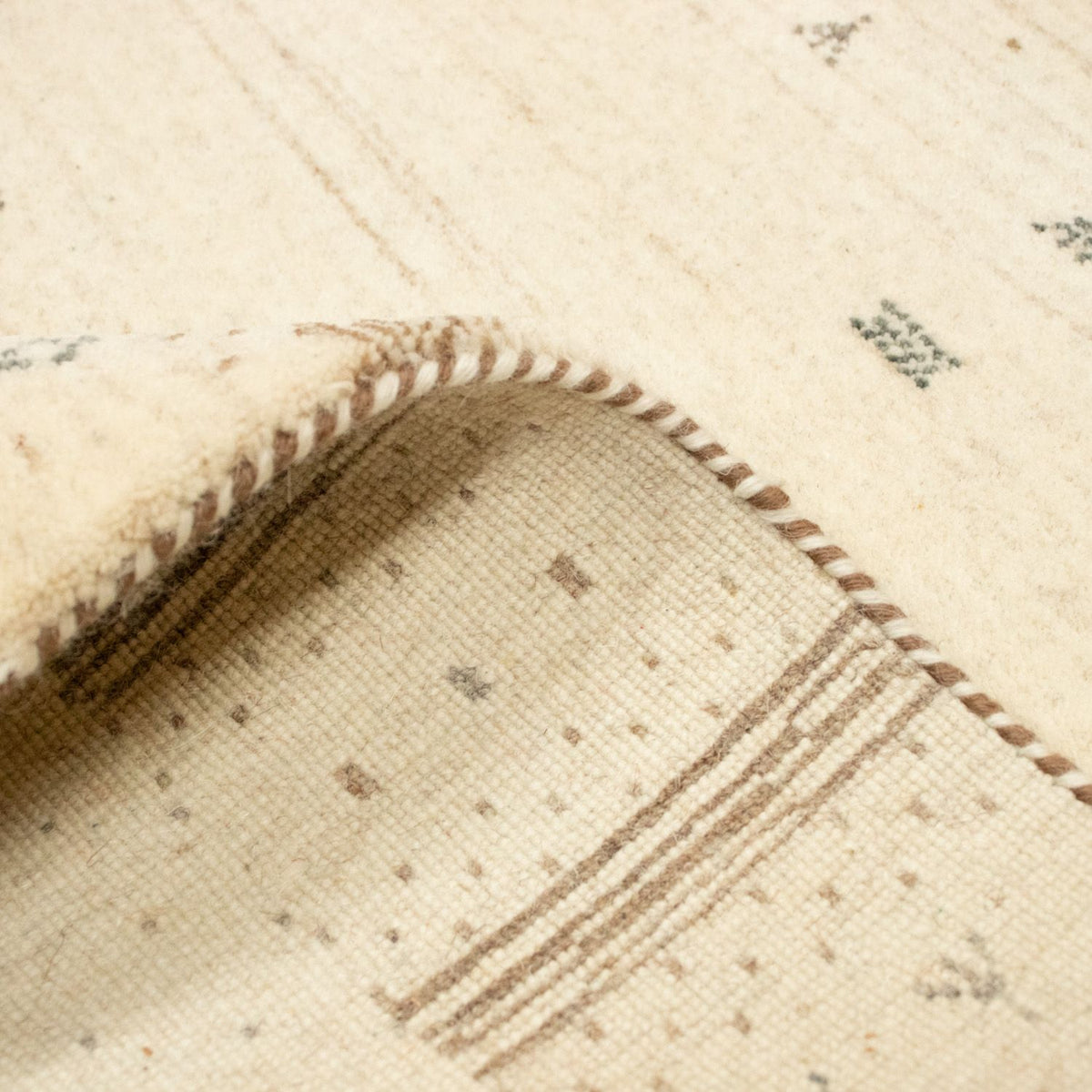 Gabbeh Tæppe - Loribaft Persisk - 160 x 94 cm - beige