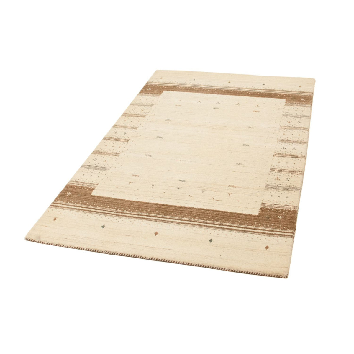 Gabbeh Tæppe - Loribaft Persisk - 160 x 94 cm - beige