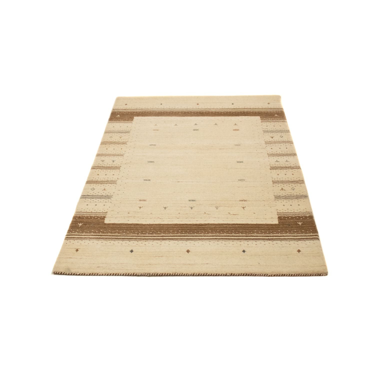 Gabbeh Tæppe - Loribaft Persisk - 160 x 93 cm - beige