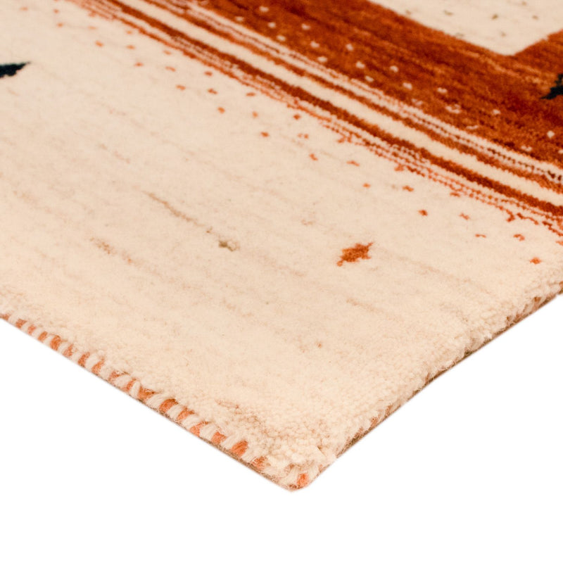 Gabbeh Tæppe - Loribaft Persisk - 160 x 94 cm - beige