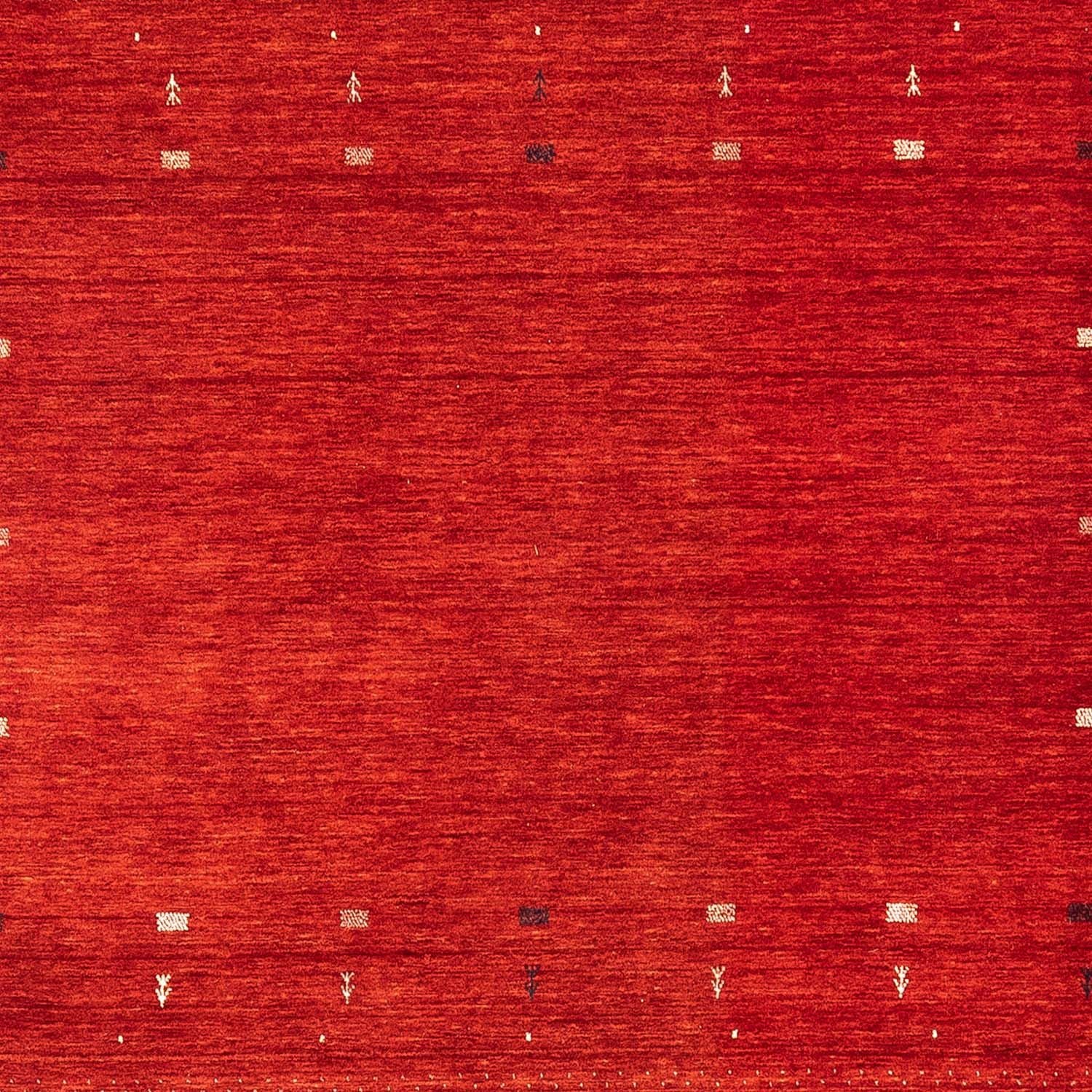 Gabbeh Tæppe - Loribaft Persisk firkantet  - 256 x 249 cm - rød