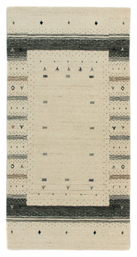 Gabbeh Tæppe - Loribaft Persisk - 146 x 72 cm - beige
