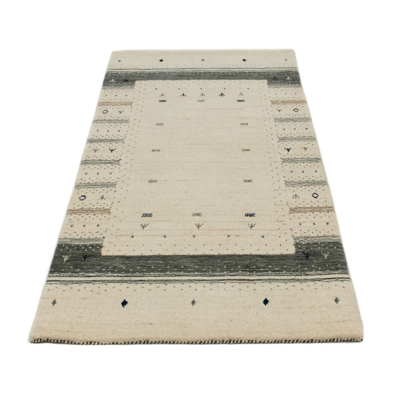 Gabbeh Tæppe - Loribaft Persisk - 146 x 72 cm - beige