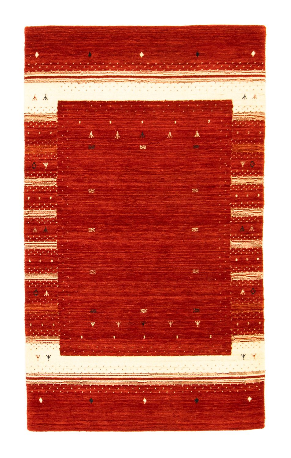 Gabbeh Tæppe - Loribaft Persisk - 162 x 94 cm - rød