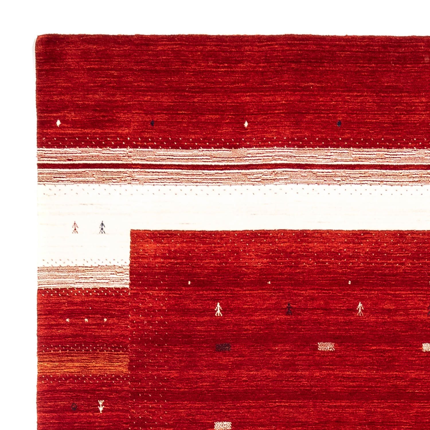 Gabbeh Tæppe - Loribaft Persisk - 345 x 255 cm - rød
