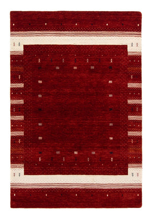 Gabbeh Tæppe - Loribaft Persisk - 204 x 140 cm - rød