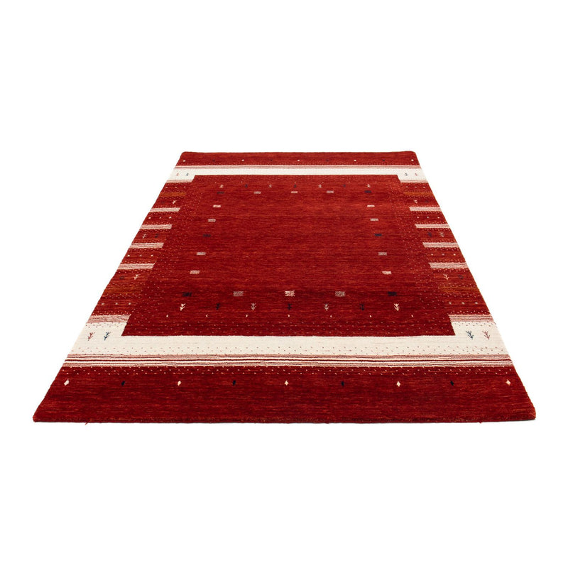 Gabbeh Tæppe - Loribaft Persisk - 204 x 140 cm - rød