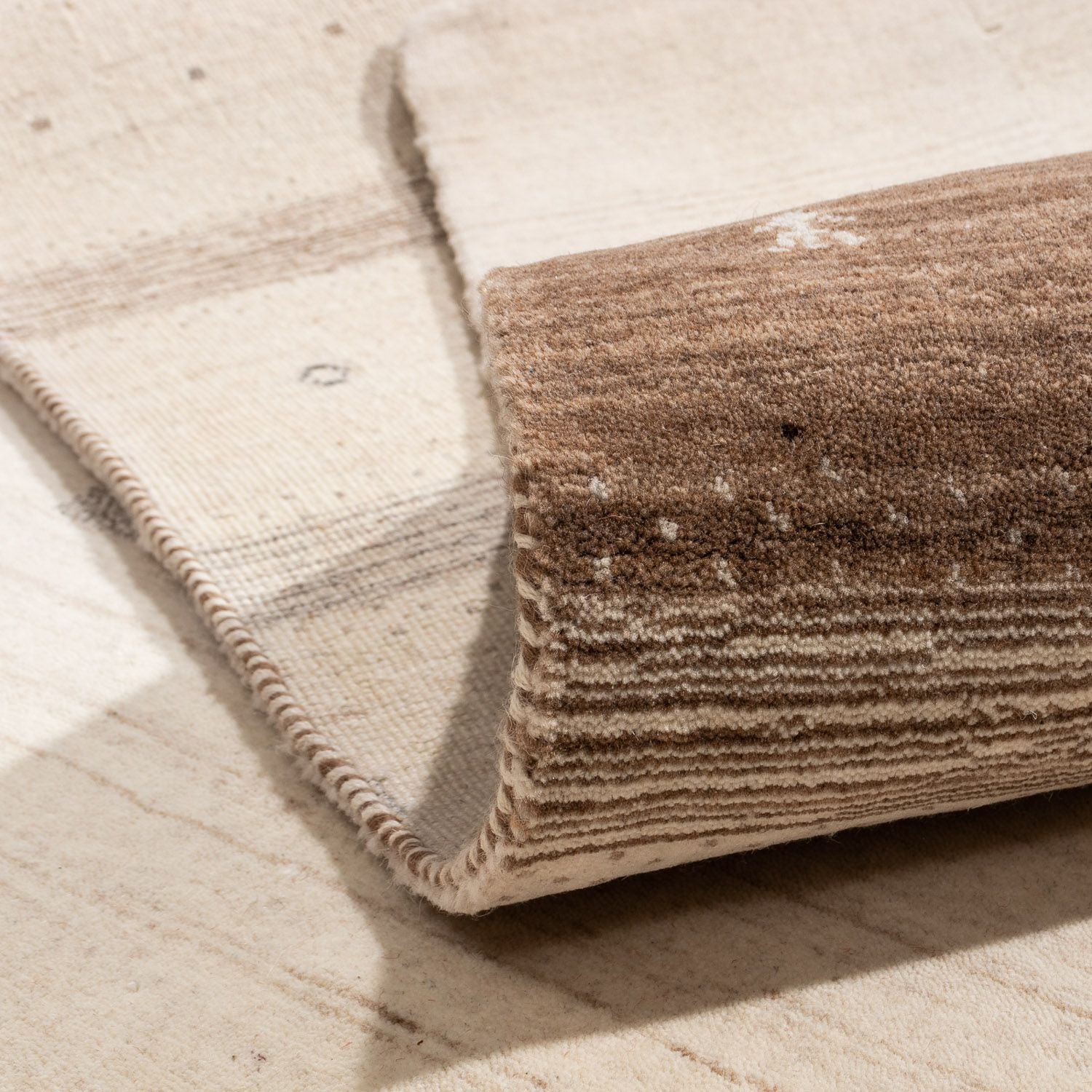 Gabbeh Tæppe - Loribaft Persisk - 350 x 251 cm - beige
