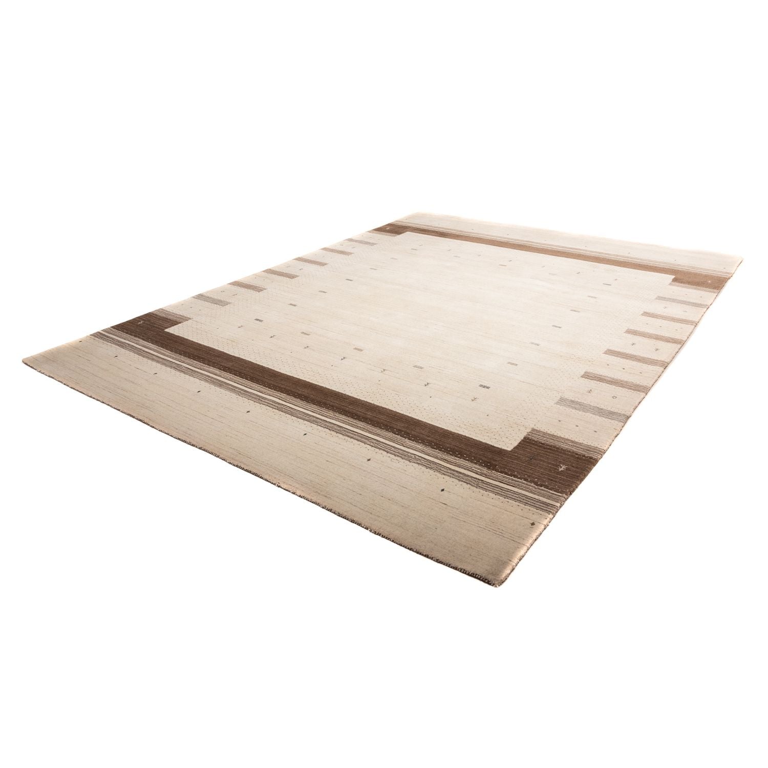 Gabbeh Tæppe - Loribaft Persisk - 350 x 251 cm - beige