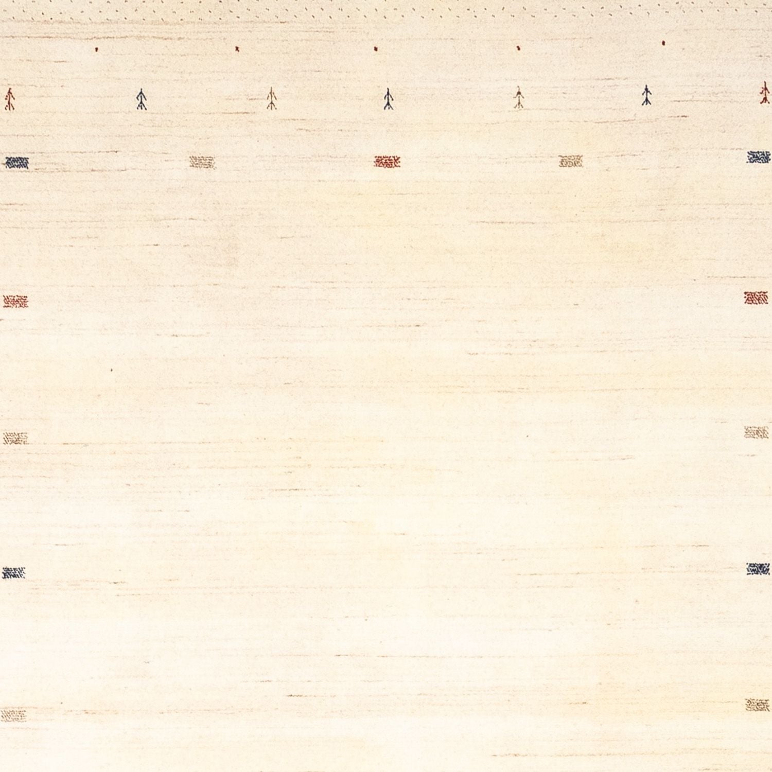 Gabbeh Tæppe - Loribaft Persisk - 346 x 254 cm - beige