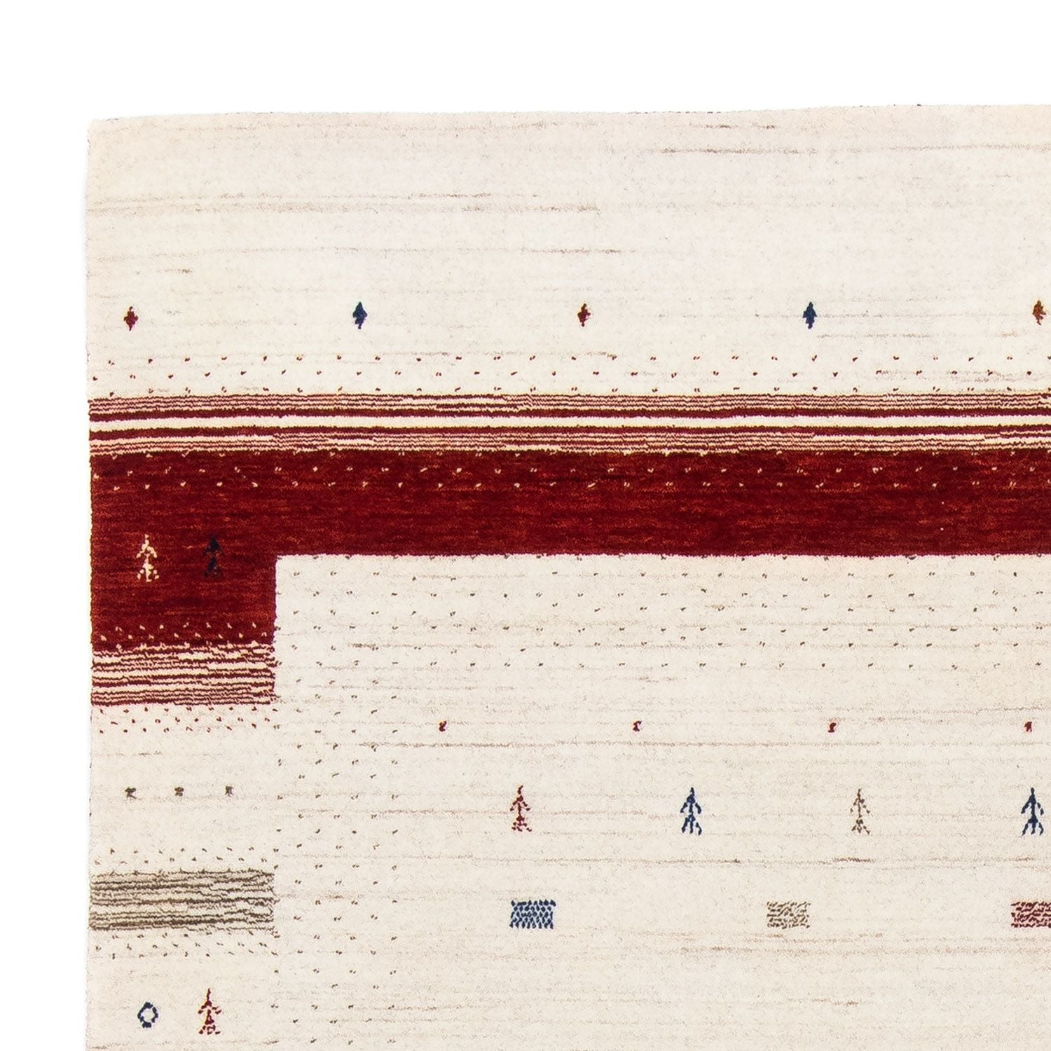 Gabbeh Tæppe - Loribaft Persisk - 245 x 170 cm - beige