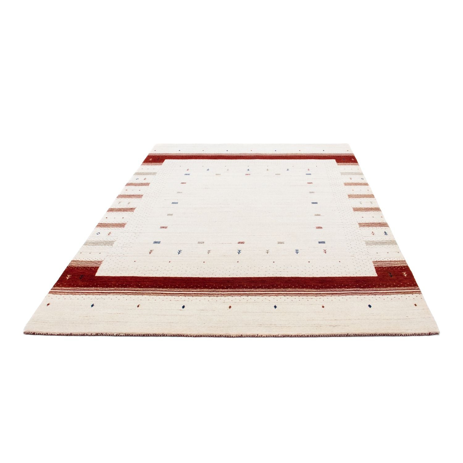 Gabbeh Tæppe - Loribaft Persisk - 245 x 170 cm - beige