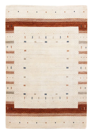 Gabbeh Tæppe - Loribaft Persisk - 200 x 143 cm - beige