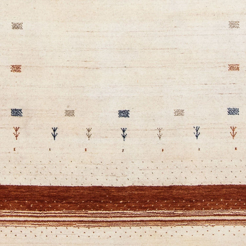 Gabbeh Tæppe - Loribaft Persisk - 200 x 143 cm - beige