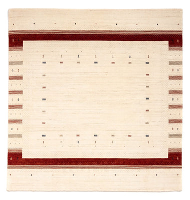 Gabbeh Tæppe - Loribaft Persisk firkantet  - 255 x 255 cm - beige