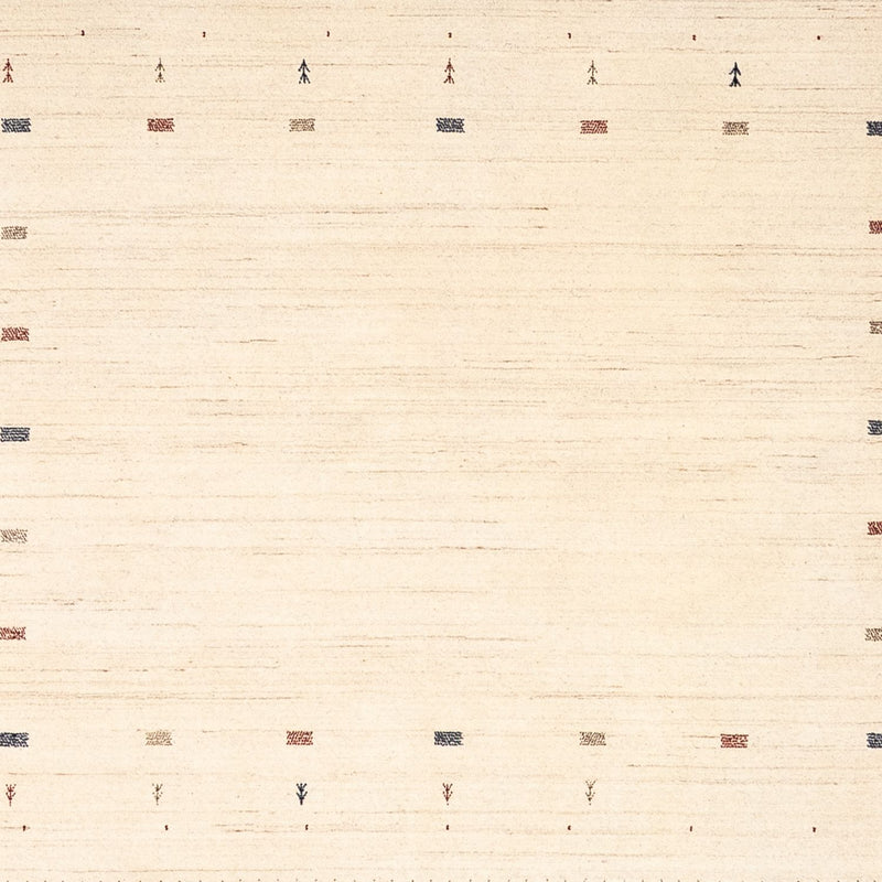 Gabbeh Tæppe - Loribaft Persisk firkantet  - 255 x 255 cm - beige