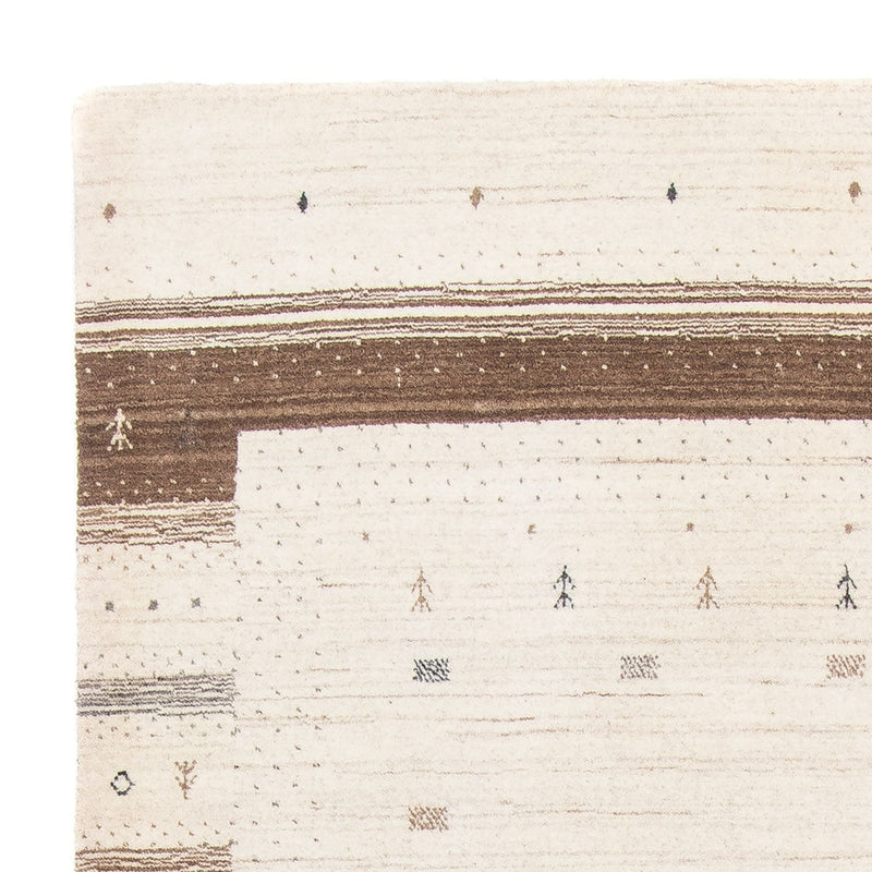Gabbeh Tæppe - Loribaft Persisk - 200 x 145 cm - beige