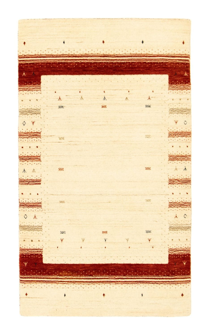 Gabbeh Tæppe - Loribaft Persisk - 160 x 91 cm - beige