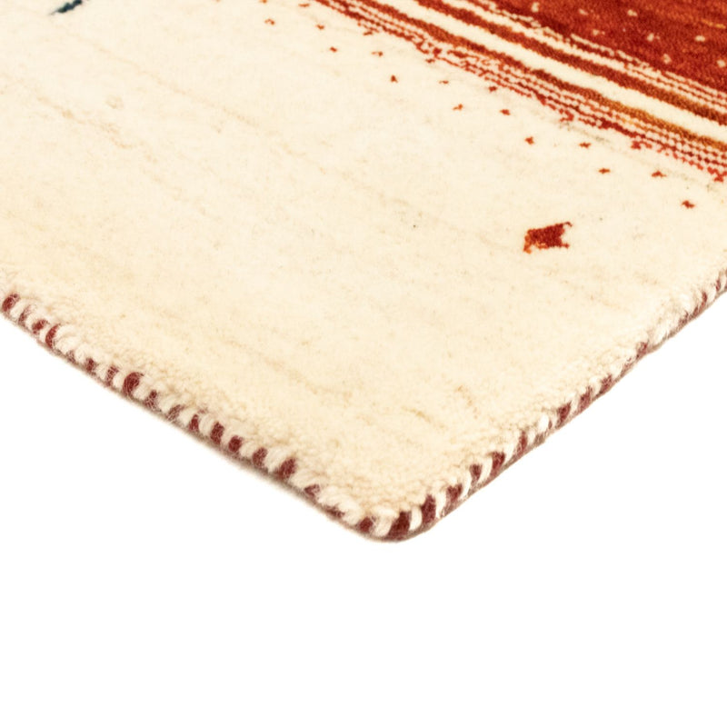 Gabbeh Tæppe - Loribaft Persisk - 160 x 91 cm - beige