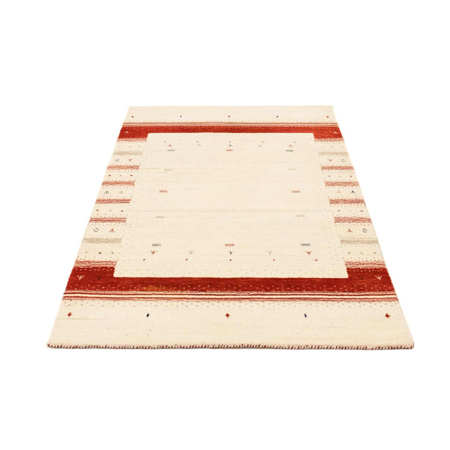 Gabbeh Tæppe - Loribaft Persisk - 160 x 91 cm - beige