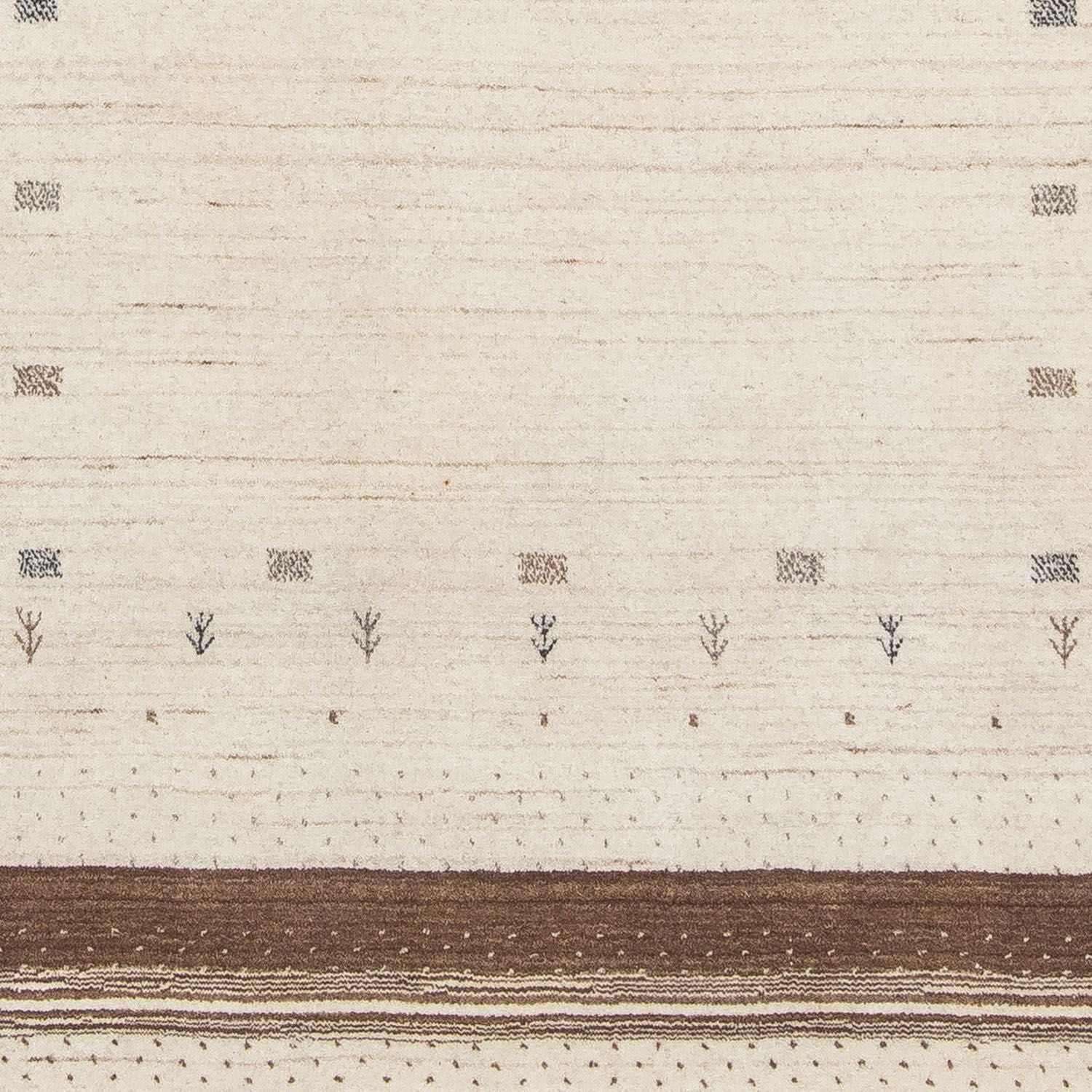 Gabbeh Tæppe - Loribaft Persisk - 200 x 143 cm - beige
