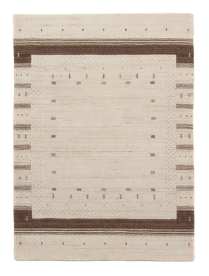Gabbeh Tæppe - Loribaft Persisk - 200 x 142 cm - beige