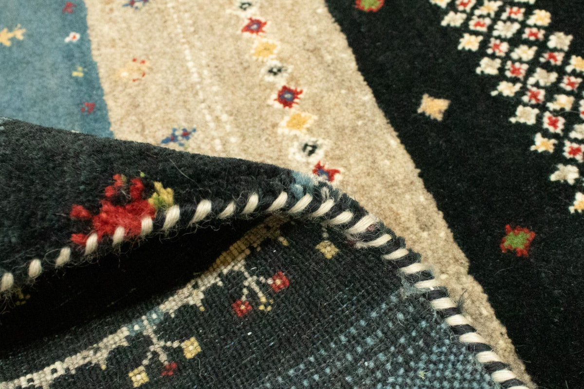 Gabbeh Tæppe - Loribaft Persisk - 243 x 169 cm - flerfarvet