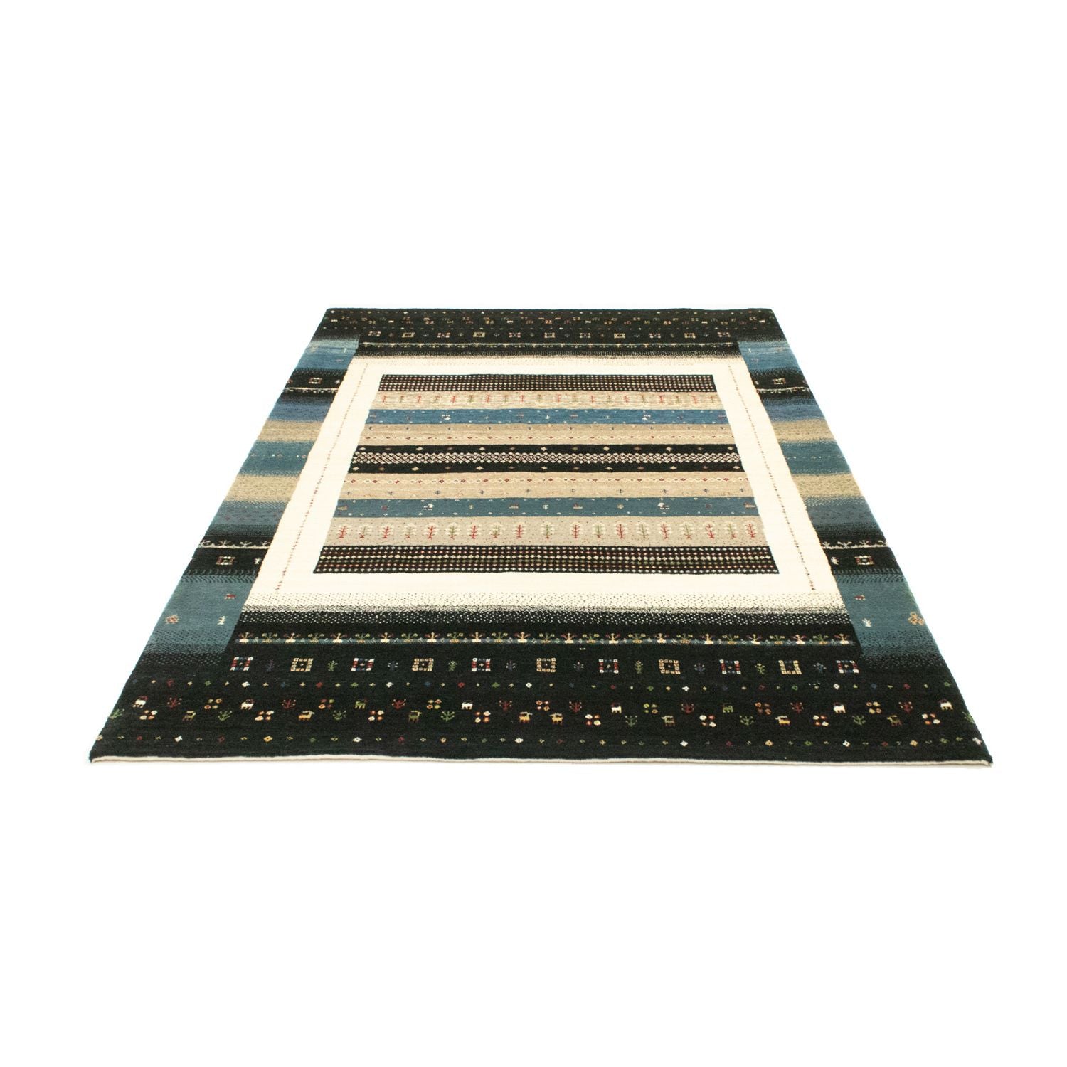 Gabbeh Tæppe - Loribaft Persisk - 243 x 169 cm - flerfarvet