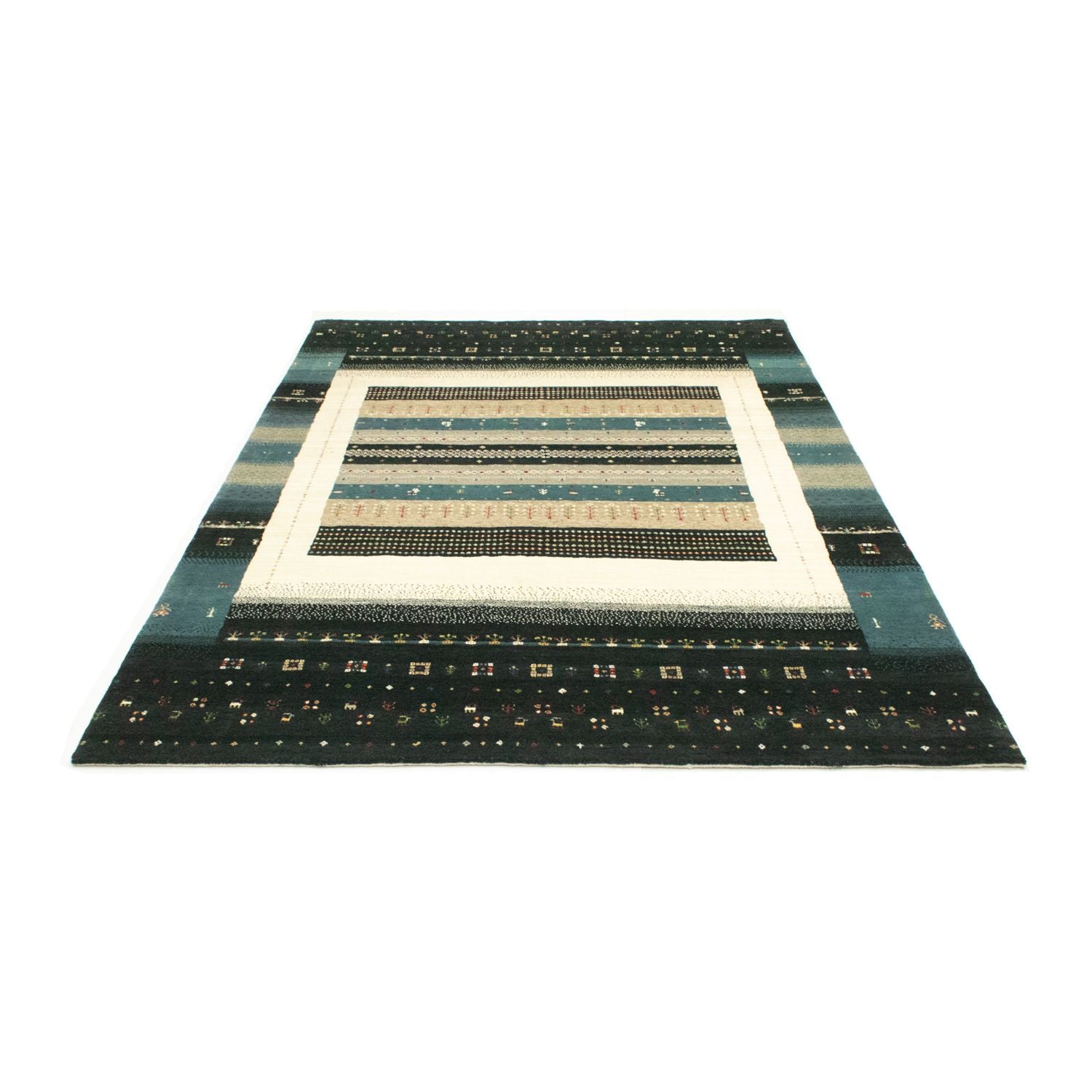 Gabbeh Tæppe - Loribaft Persisk - 241 x 170 cm - flerfarvet